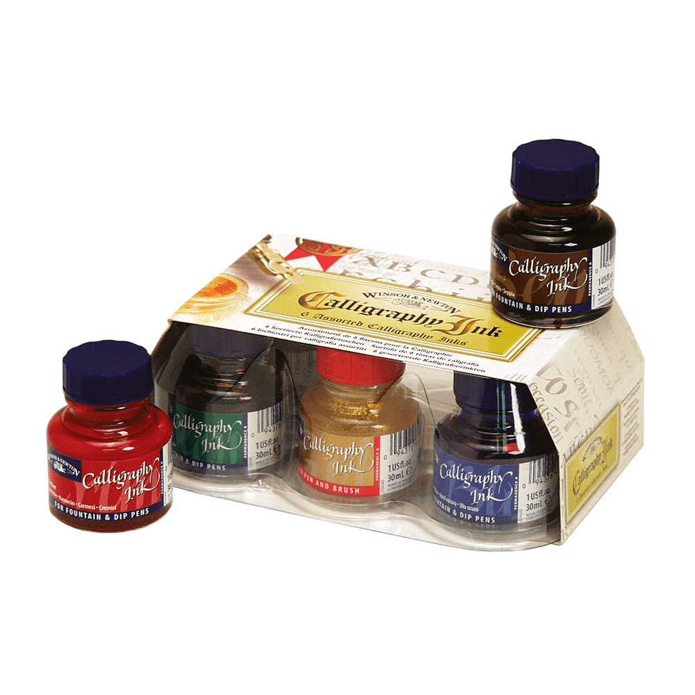 Estojo Tinta de Caligrafia Winsor & Newton 06 Cores